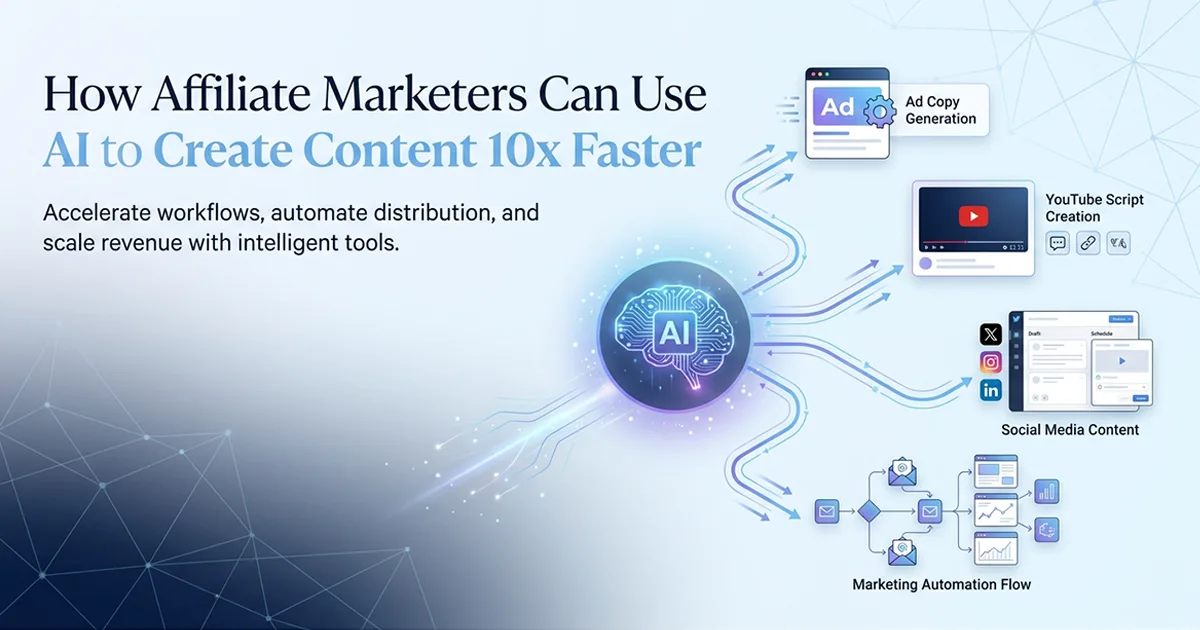 How Affiliate Marketers Can Use AI to Create Content 10x Faster