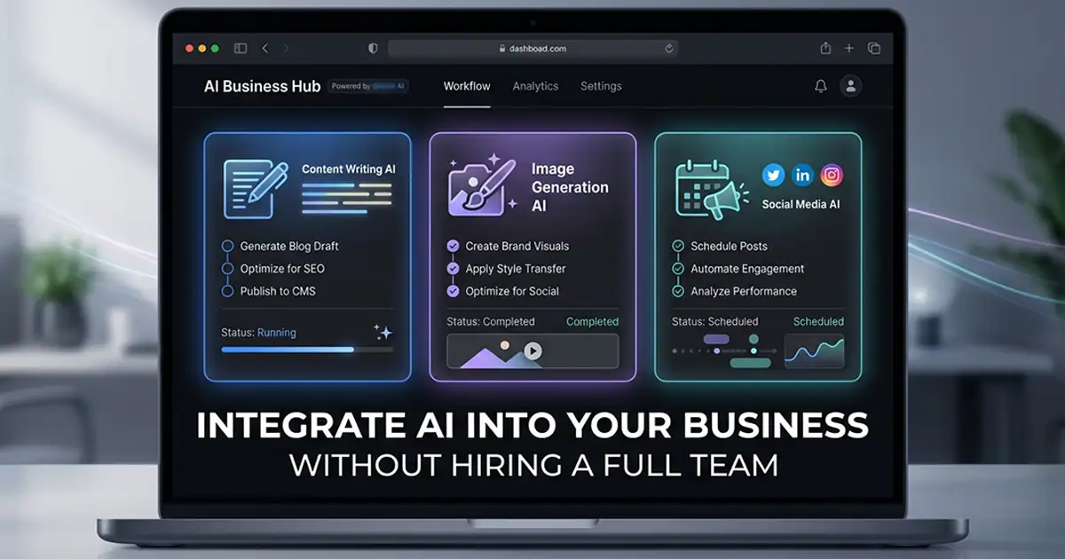 How to Integrate AI Into Your Business Without Hiring a Full Team
