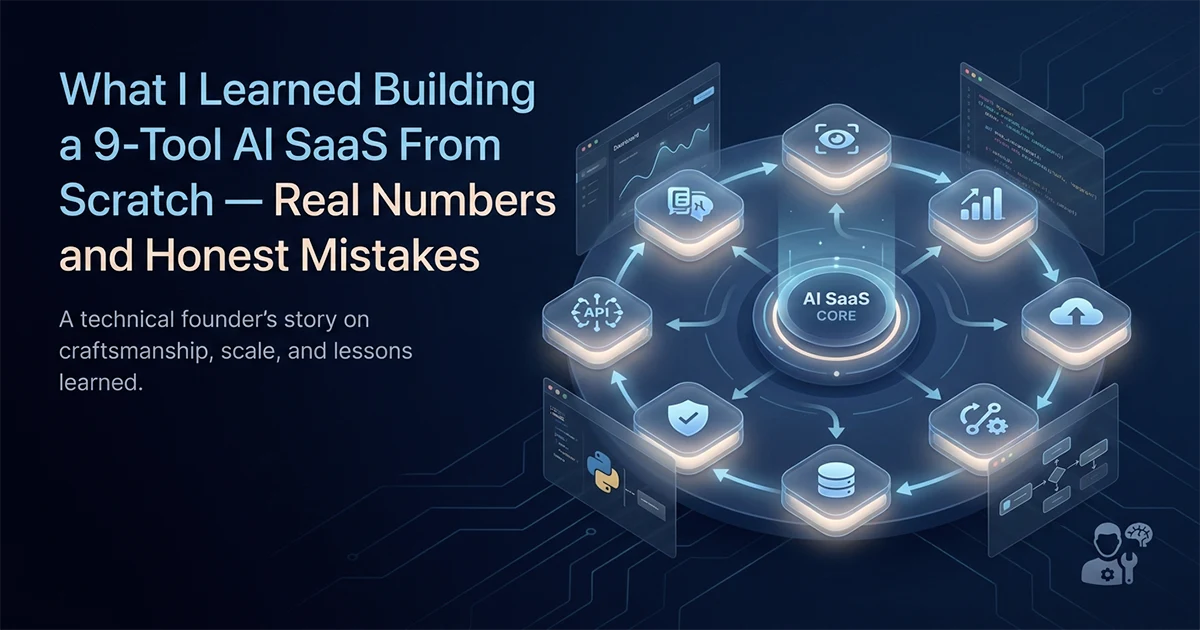 What I Learned Building a 9-Tool AI SaaS From Scratch