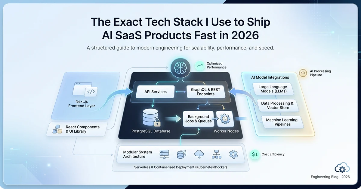 The Exact Tech Stack I Use to Ship AI SaaS Products Fast in 2026