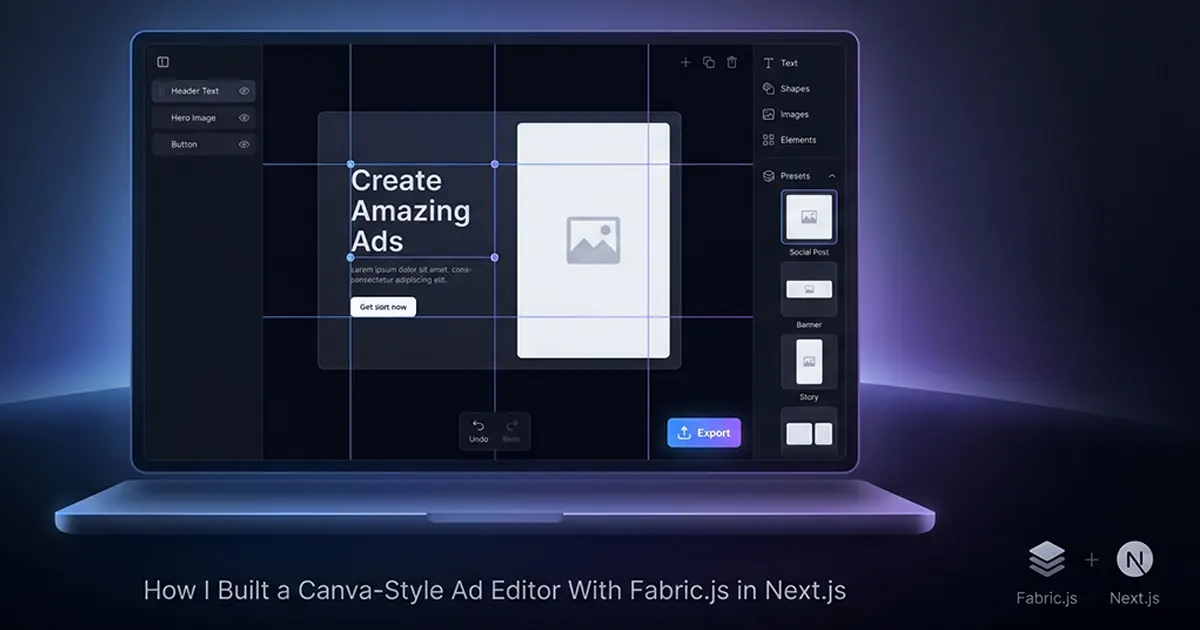 How I Built a Canva-Style Ad Editor With Fabric.js in Next.js