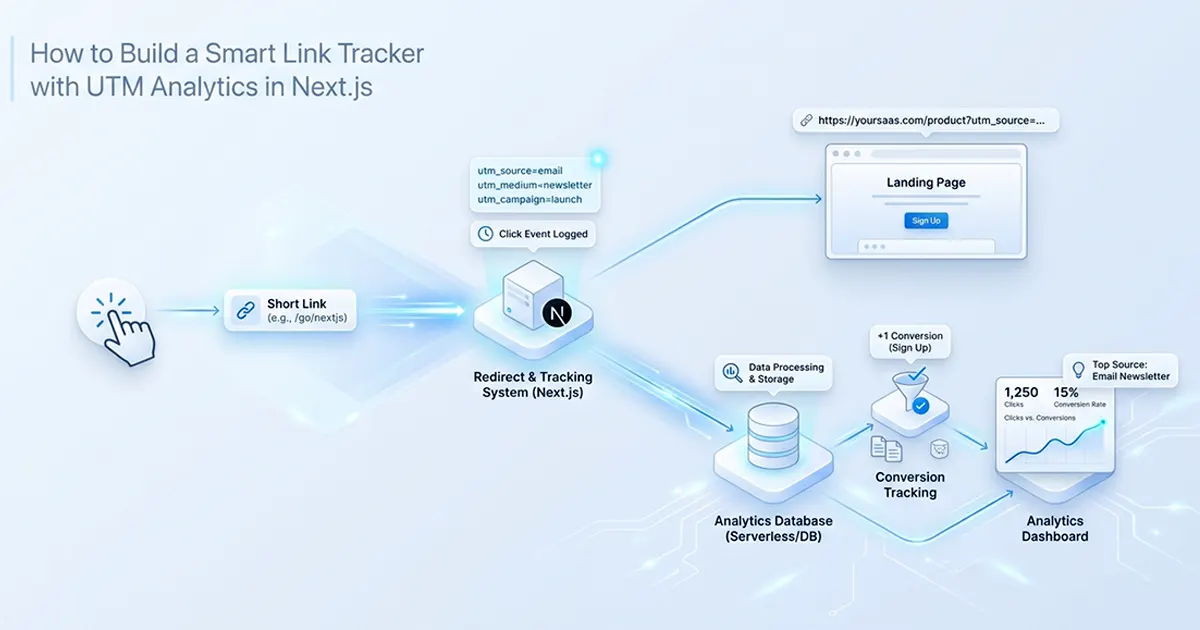 How to Build a Smart Link Tracker with UTM Analytics in Next.js