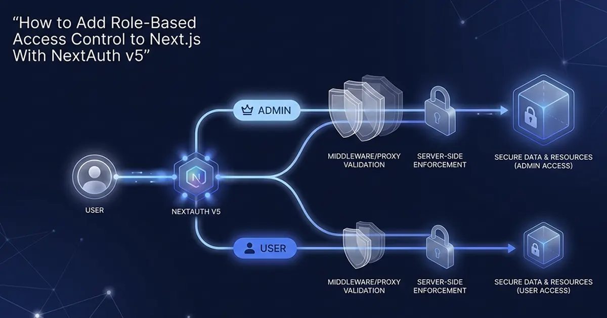 How to Add Role-Based Access Control to Next.js With NextAuth v5