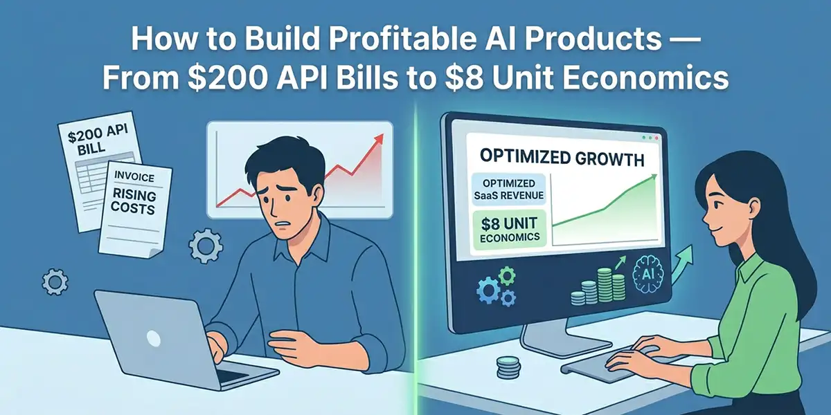 How to Build Profitable AI Products — From $200 API Bills to $8 Unit Economics