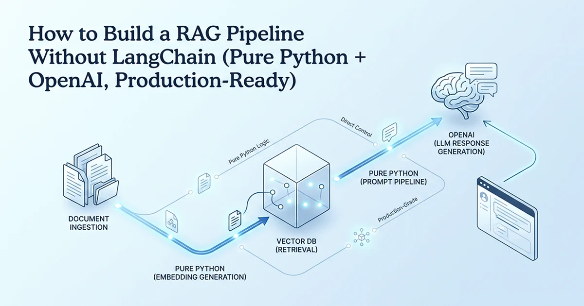 How to Build a RAG Pipeline Without LangChain