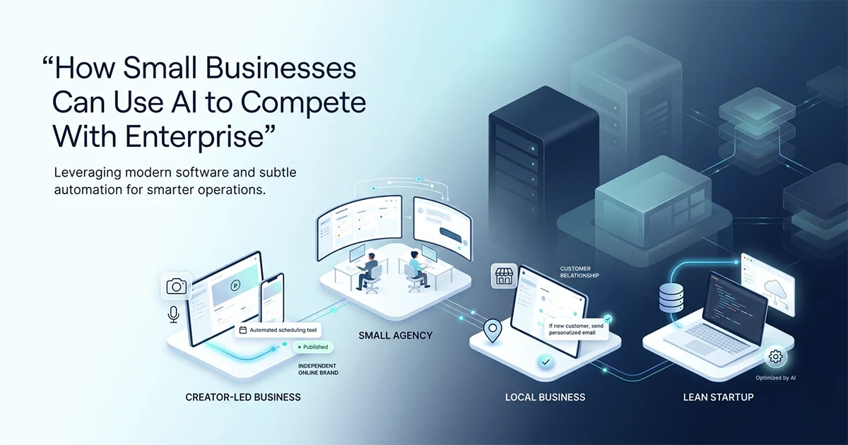 How Small Businesses Can Use AI to Compete With Enterprise Without the Enterprise Budget